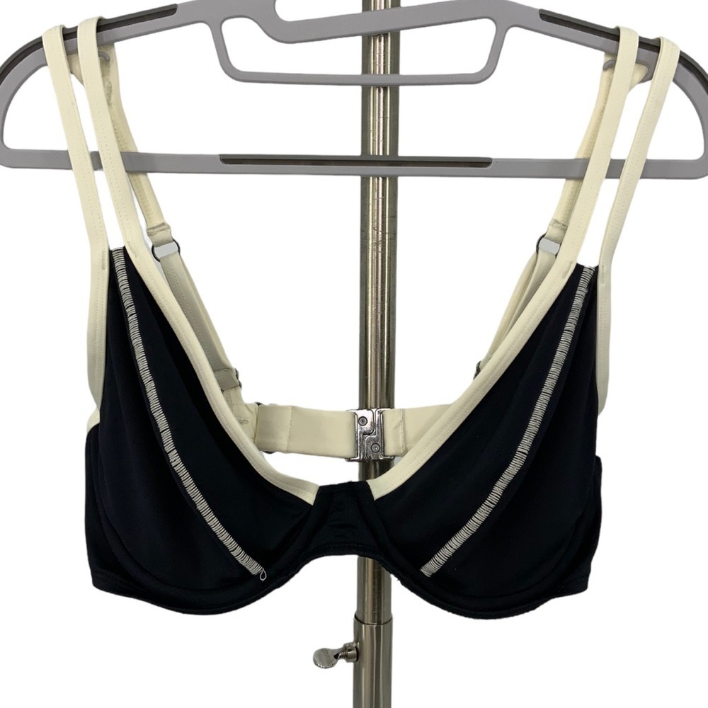 Swim Systems Black and Cream Bikini Top B3